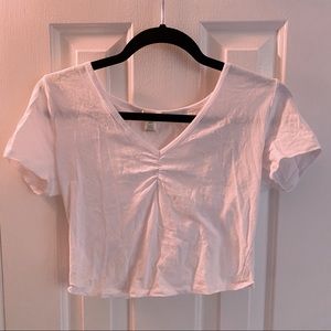 White Crop Top